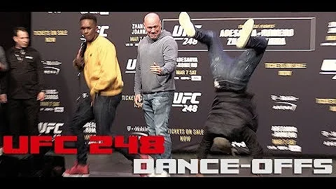UFC 248 Face-Offs: Crazy Backflip in Yoel Romero vs Israel Adesanya Dance Off