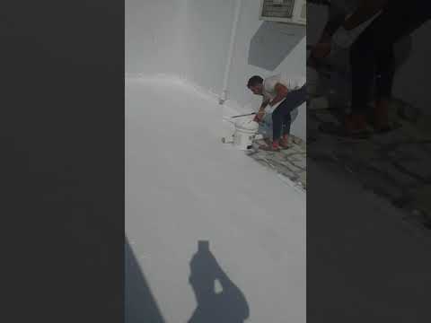 عازل فوق البلاط عزل الاسطح المبلطه بماده المطاطيه يتم عزل السطح بالكامل ج 0566575023