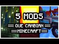 Estos 5 MODS cambian MINECRAFT completamente...