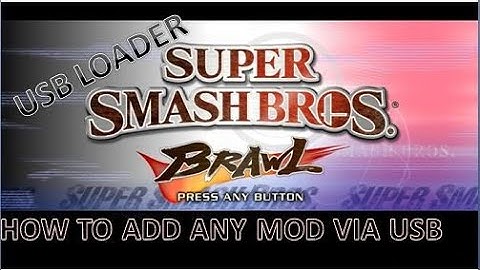 How to install any Mod on Super Smash Bros Brawl with usb/sd card for Any Usb loader