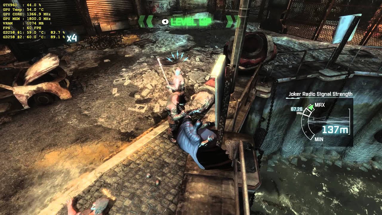G3258, GTX 960: Batman Arkham City Gameplay 1080p 60fps
