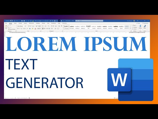 Undocumented MS Word: How to insert Lorem Ipsum dummy text into Word class=