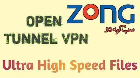 Zong Free Internet | Open tunnel Best Ultra High Speed Fresh Files | WMAFY Tech Channel