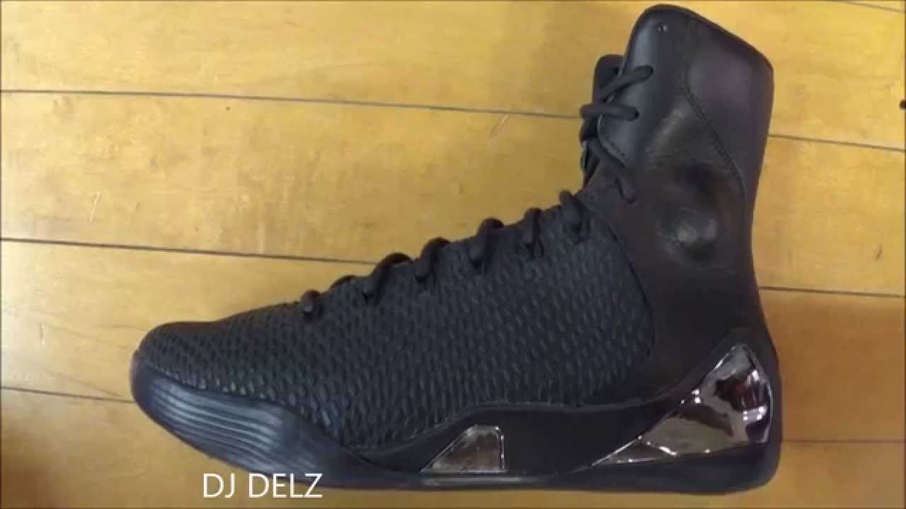 Nike Kobe 9 KRM EXT Black Mamba Sneaker Review - YouTube