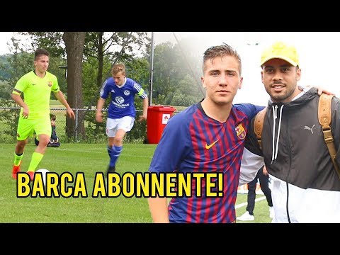 FC Barcelona u 15 Riesen Talente & Abonnent rasiern heftiges Fussballturnier!!