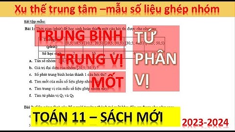 Bài tập về trung vị trong sác xuất