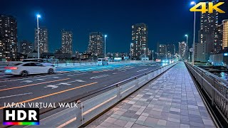 Tokyo Night Walk in Chuo City, Japan • 4K HDR