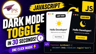 Learn JavaScript Dark Mode in 30 Seconds ⚡