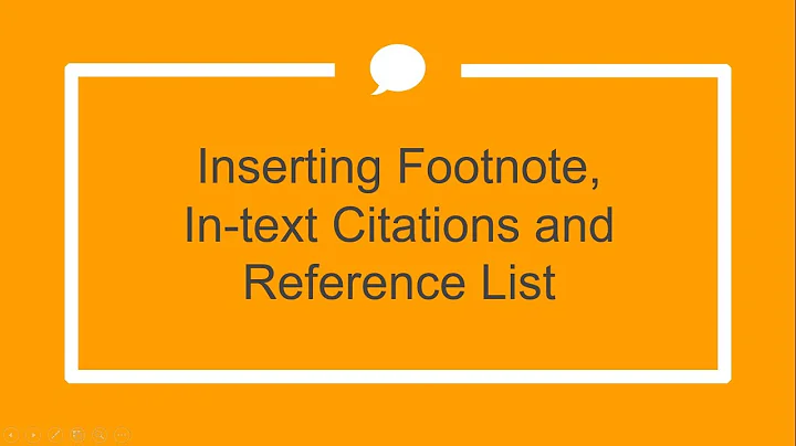 Mastering Academic Referencing: Inserting Footnotes and Citations