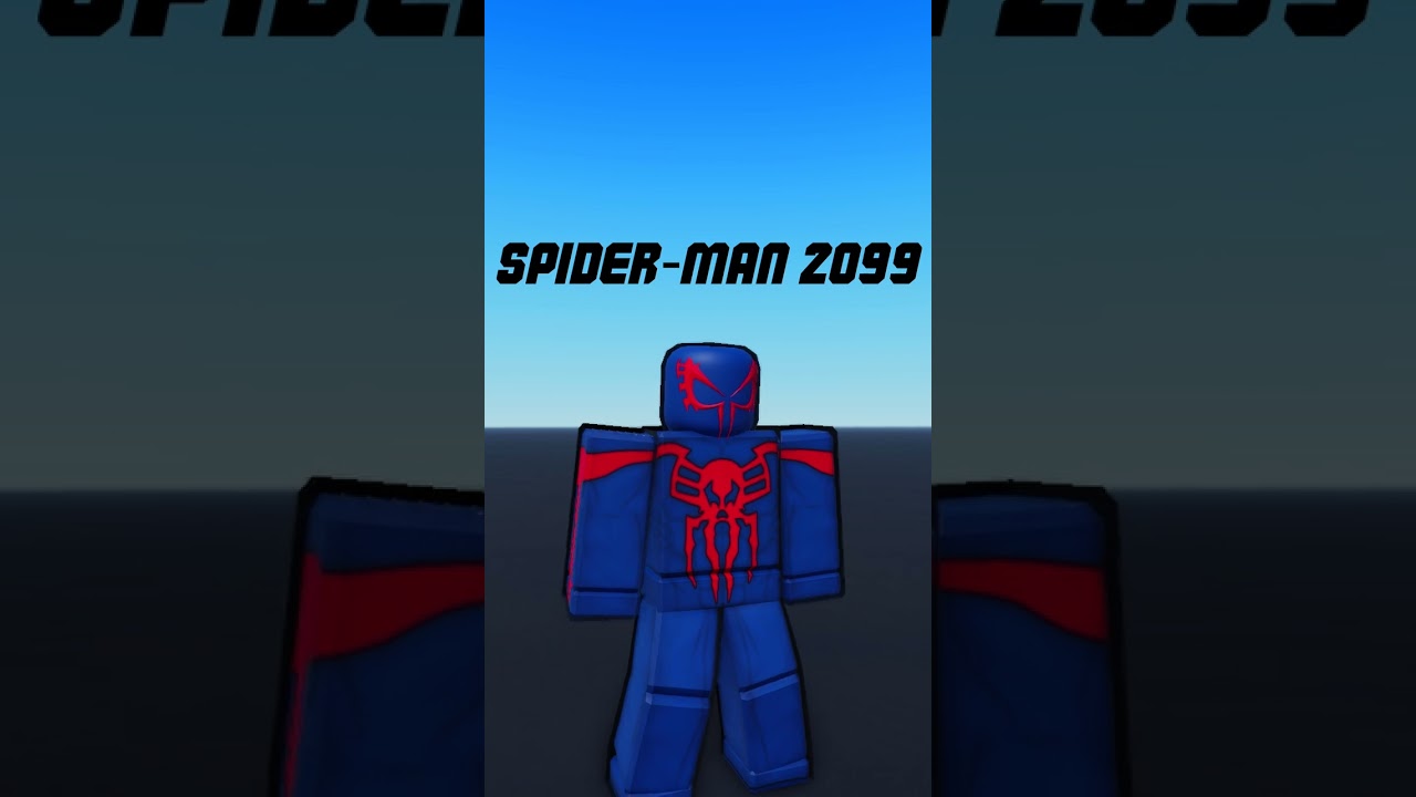 COMO FAZER A SKIN DO SPIDER MAN 2099 NO ROBLOX! 