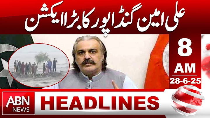 Ali Amin Gandapur's major action | HEADLINES 08:00 AM || ABN NEWS ||
