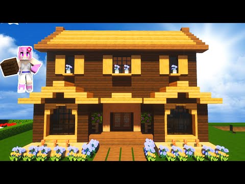 CÓMO HACER UNA CASA DE MADERA RESIDENCIAL MINECRAFT | TUTORIAL FÁCIL EN ESPAÑOL | P 1/2 @MiroteyBlancana