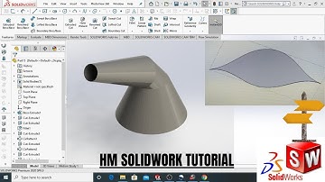 Frustum Cone Development (Banana type) for construction use(SolidWorks) ||8