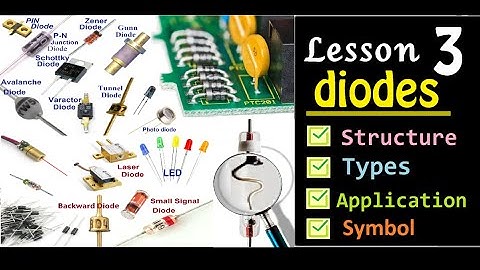 diodes / Lesson 3 / Structure - Types – Applications - Symbol ?