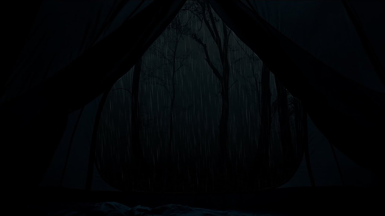 The Ultimate Rainy Night Escape: Heavy Rain on Tent Sounds for Deep Sleep and Focus