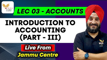 Lec 03- Introduction to Accounting || Finance Account Assitant 2025