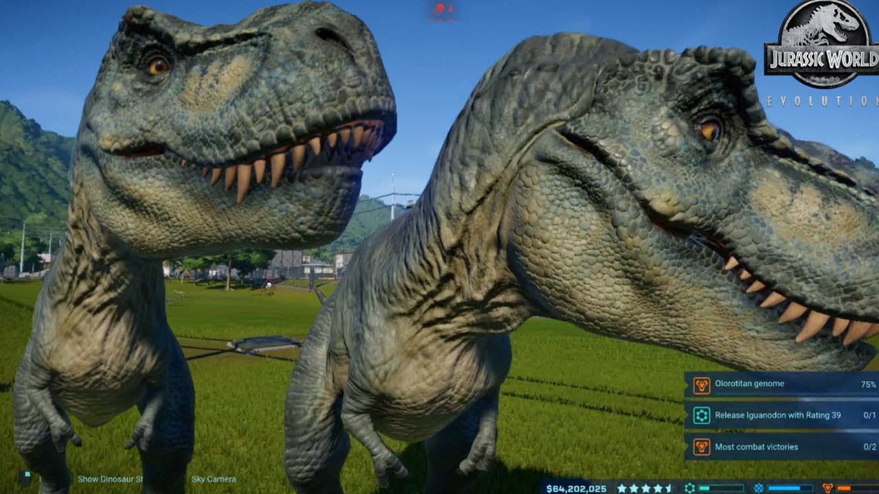 jurassic world evolution return to jurassic park t rex