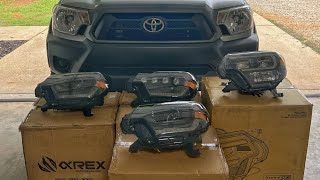 Alpharex + Morimoto Led Headlights  (Install/Comparison/Review) on my Tacoma! Square1 Offroad