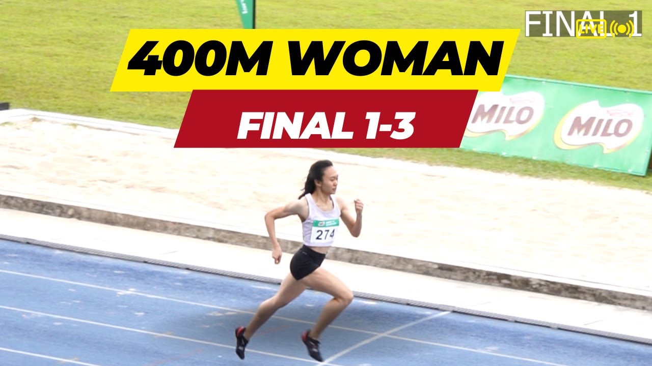 400M FINAL 1-3 WANITA  - Kejohanan Olaharaga Terbuka Kuala Lumpur 2023 ('ALL COMERS' POWPKL)