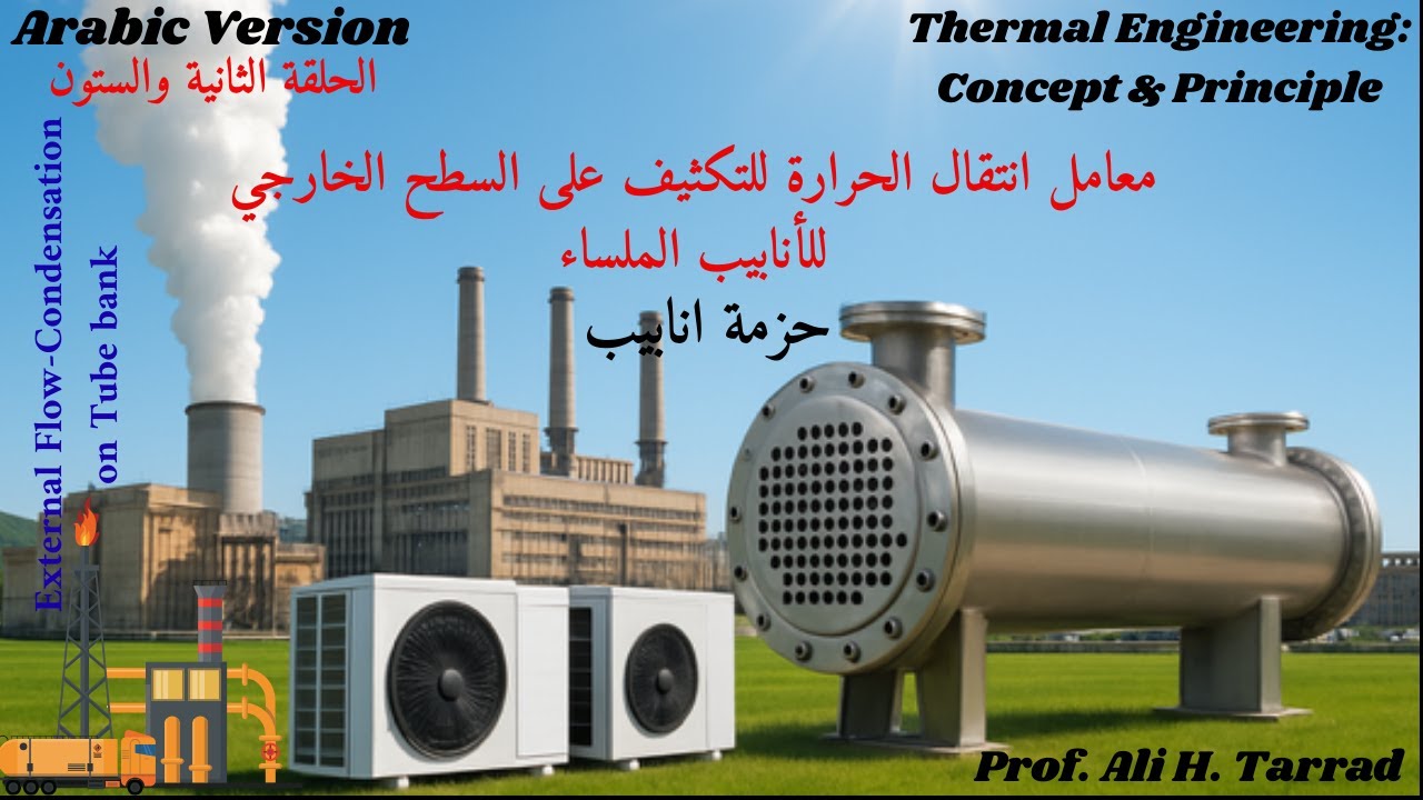 Estimating...... تخمين معامل انتقال الحرارة للتكثيف على السطح الخارجي للأنابيب الملساء: حزمة انابيب