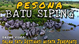 PESONA BATU SIPING DARI UDARA | Desa garassikan, Kec. Bangkala barat, Jeneponto || Drone video 2022