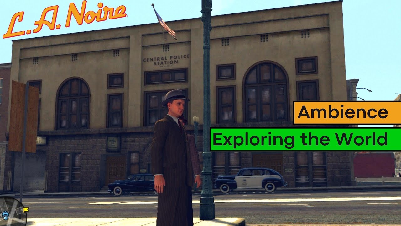 L.A. Noire (2011) Walkthrough Police Station, Hospital & Area