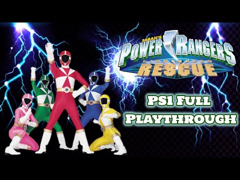 Saban's Mighty Morphin Power Rangers Lightspeed Rescue PS1 Playthrough