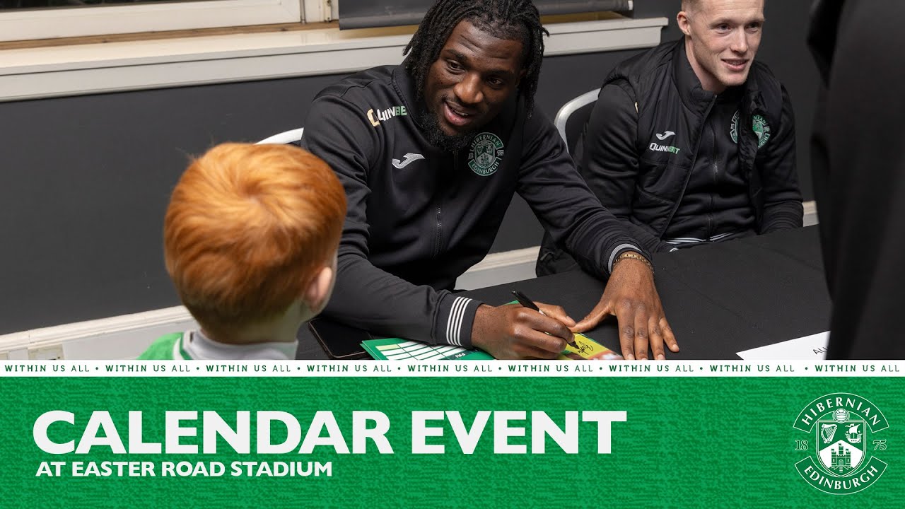Hibernian 2024 Calendar Signing Event YouTube