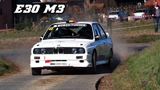 BMW E30 M3 rallycars | High revving S14 intake sounds, action & sideways