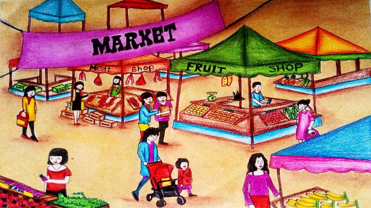 Sketching Markets in Ink & Watercolour | Shari Blaukopf Online