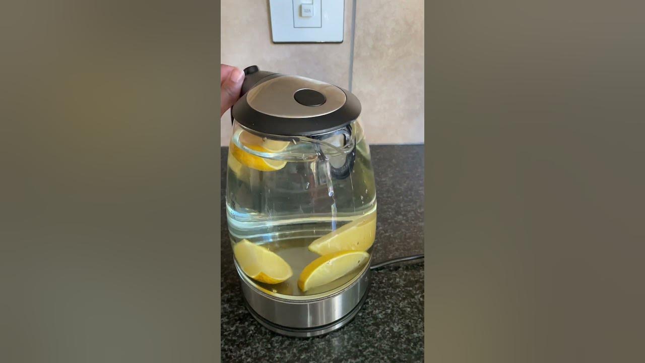 Cleaning a kettle with a lemon 🍋shorts YouTube