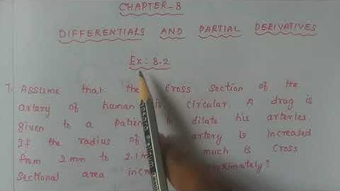 XII-MATHEMATICS,NEW SYLLABUS,(Vol-2),CHAPTER 8,DIFFERENTIALS AND PARTIAL DERIVATIVES,EX:8.2(7th sum)