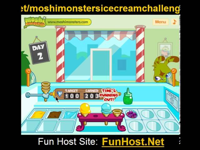 Jogos de Cozinhar Online Moshi Monsters - Gelados - Brinquedos de Papel