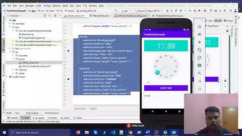 time picker in android
