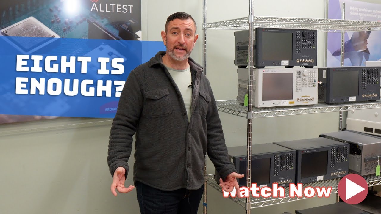 8 Pristine Keysight E4990A LCR Analyzers Just Arrived