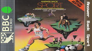 Answer Back Sport Quiz - BBC Micro [Longplay]