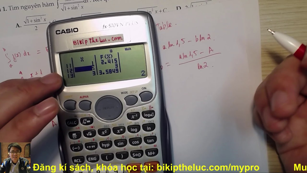 LiveStream Kĩ Thuật Casio Nguyên Hàm - Tích Phân - youtube
