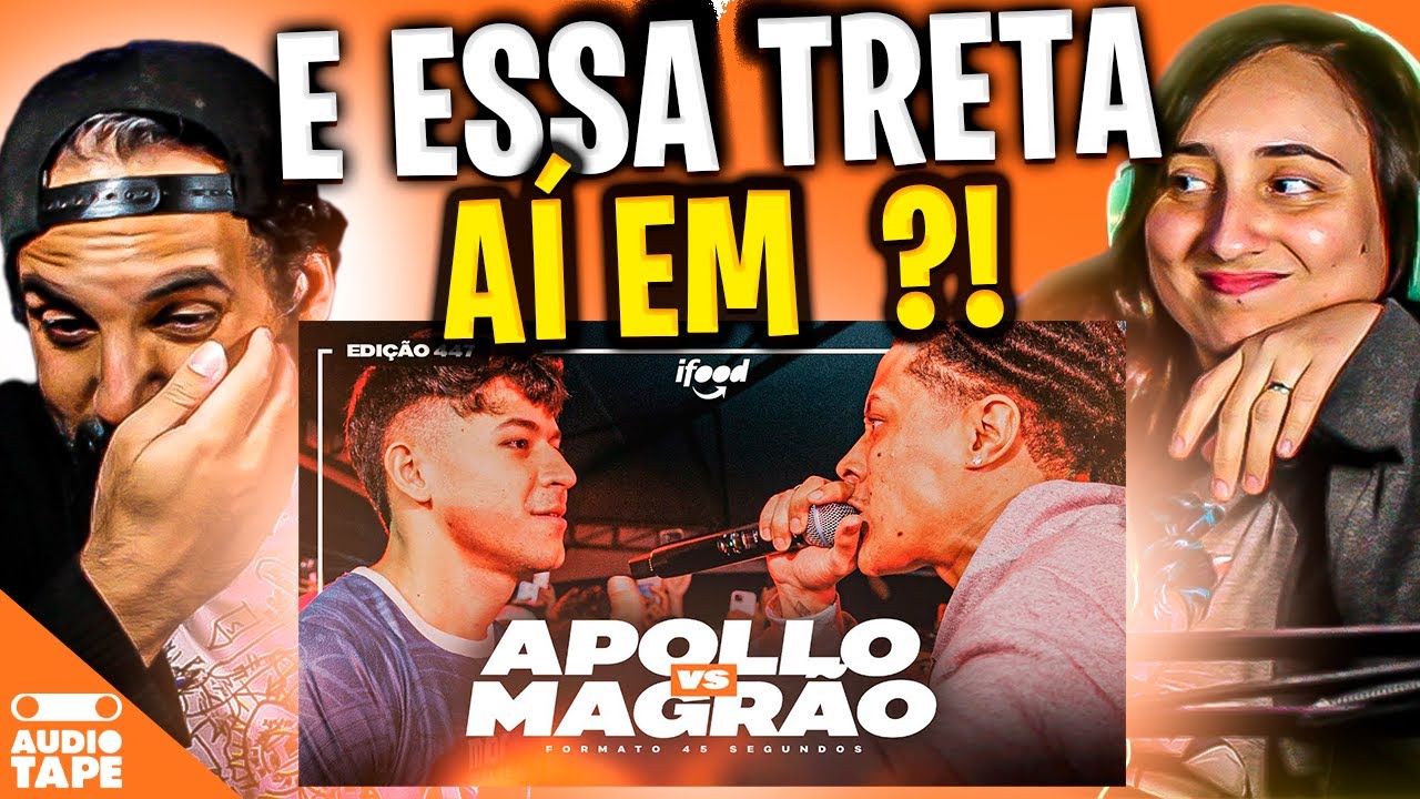 🔥RIVALIDADE!  APOLLO X MAGRÃO (EDIÇÃO 45 SEGUNDOS) - AUDIO TAPE REACT