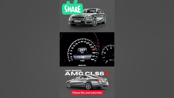 MERCEDES CLS 63 AMG REACHES TOP SPEED !!!! #shorts #topspeed #MERCEDES #cls63