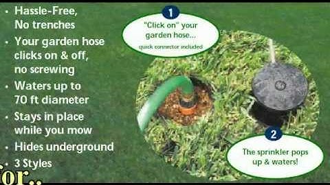 Watering Made Easy - Pop-Up Lawn Sprinkler Systems