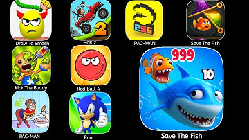 Help Me Tricky Puzzle,Help Me Brain,Head Monster,Paper Race,Squid Game,Save The Fish,PAC-Man