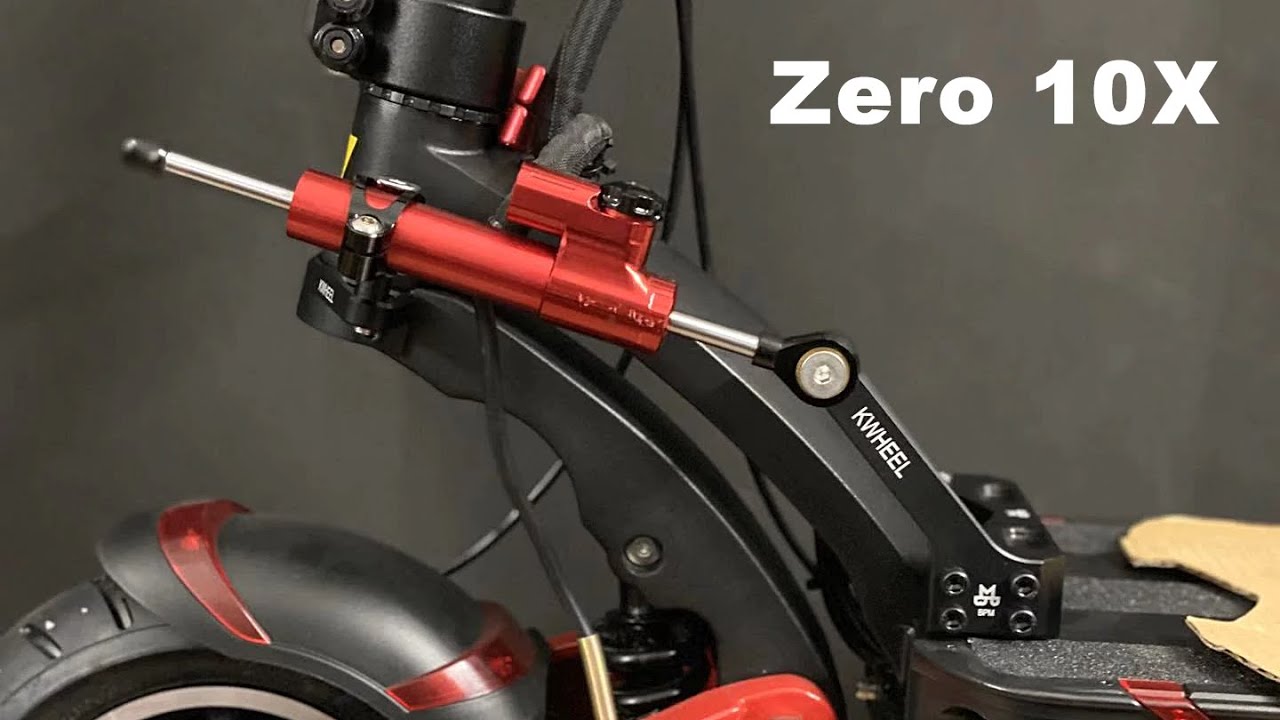 Nero Damper TMOM Staffa di Montaggio Ammortizzatore dello sterzo per Speedual Zero 10X Scooter Steering Stabilizer Damper Mounting Bracket Kit 