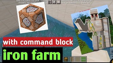 How to make iron farm with command block in minecraft pocket edition