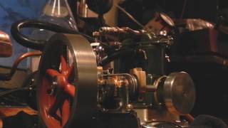 Stuart No9 centrifugal governor fixed and working 100% with return, live steam engine