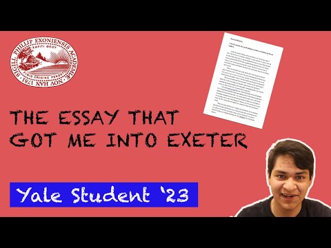 The Essay That Got Me Into Exeter