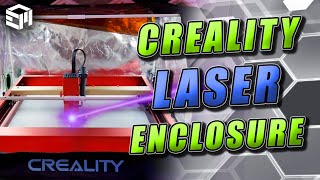 Creality Laser Enclosure Tent Fume Extraction and LED Lighting Upgrade