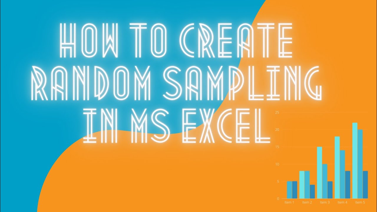 How to create Random Sampling in MS Excel - YouTube