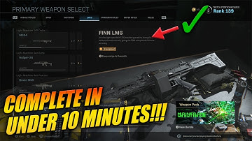 HOW TO UNLOCK THE NEW FINN LMG!!! COMPLETE THE FINN LMG FAST & EASY!!! Call of Duty: Modern Warfare