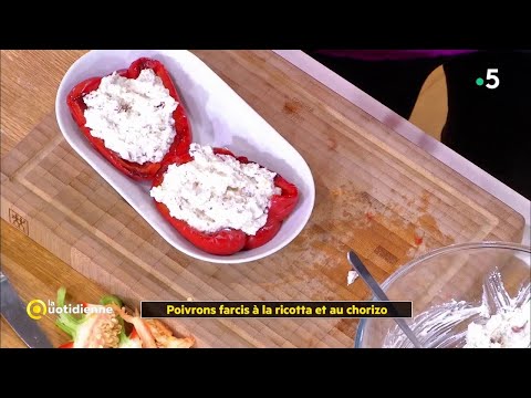 Vidéo: Poivrons Farcis Au Chorizo et Pommes De Terre