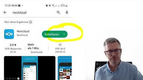 Bedingungsanweisung für die Installation der NextCloud-App auf Android Smartphones